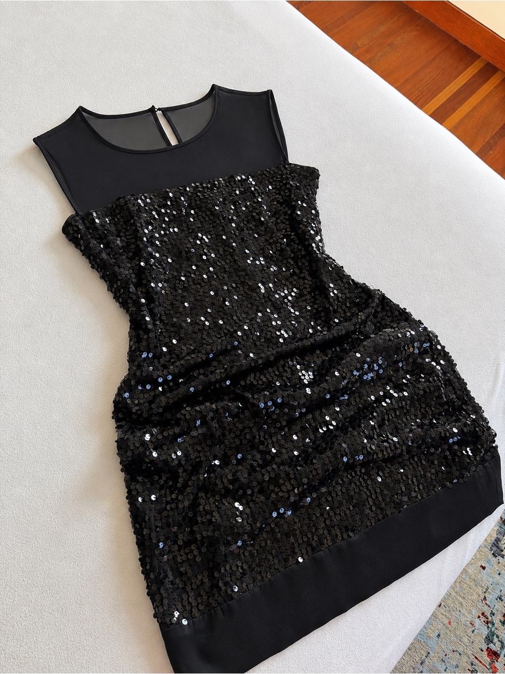 Max & Cleo Black Sequin Mini Dress